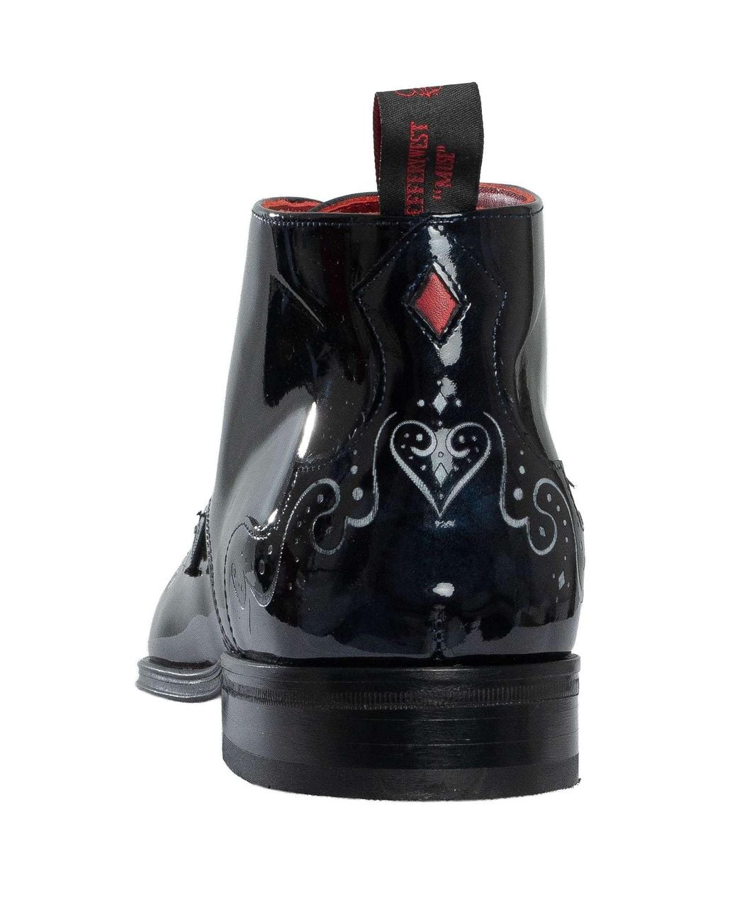 Jeffery West Blue Sunset Patent Leather Boots for men