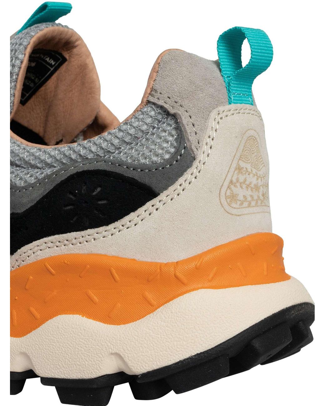 Flower Mountain White Yamano Suede Trainers for men