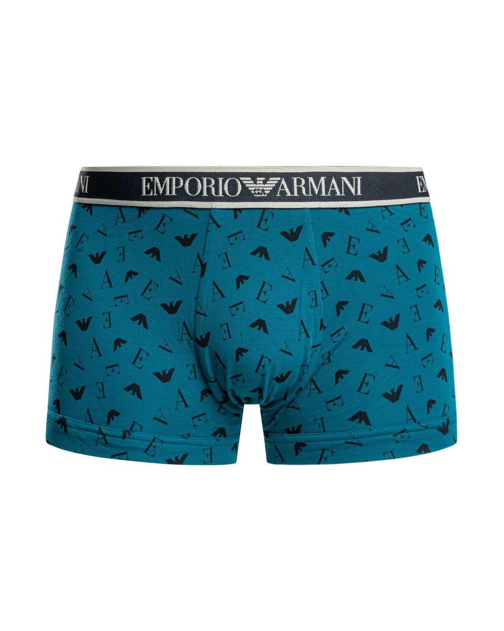 Emporio Armani Blue 3 Pack Trunks for men