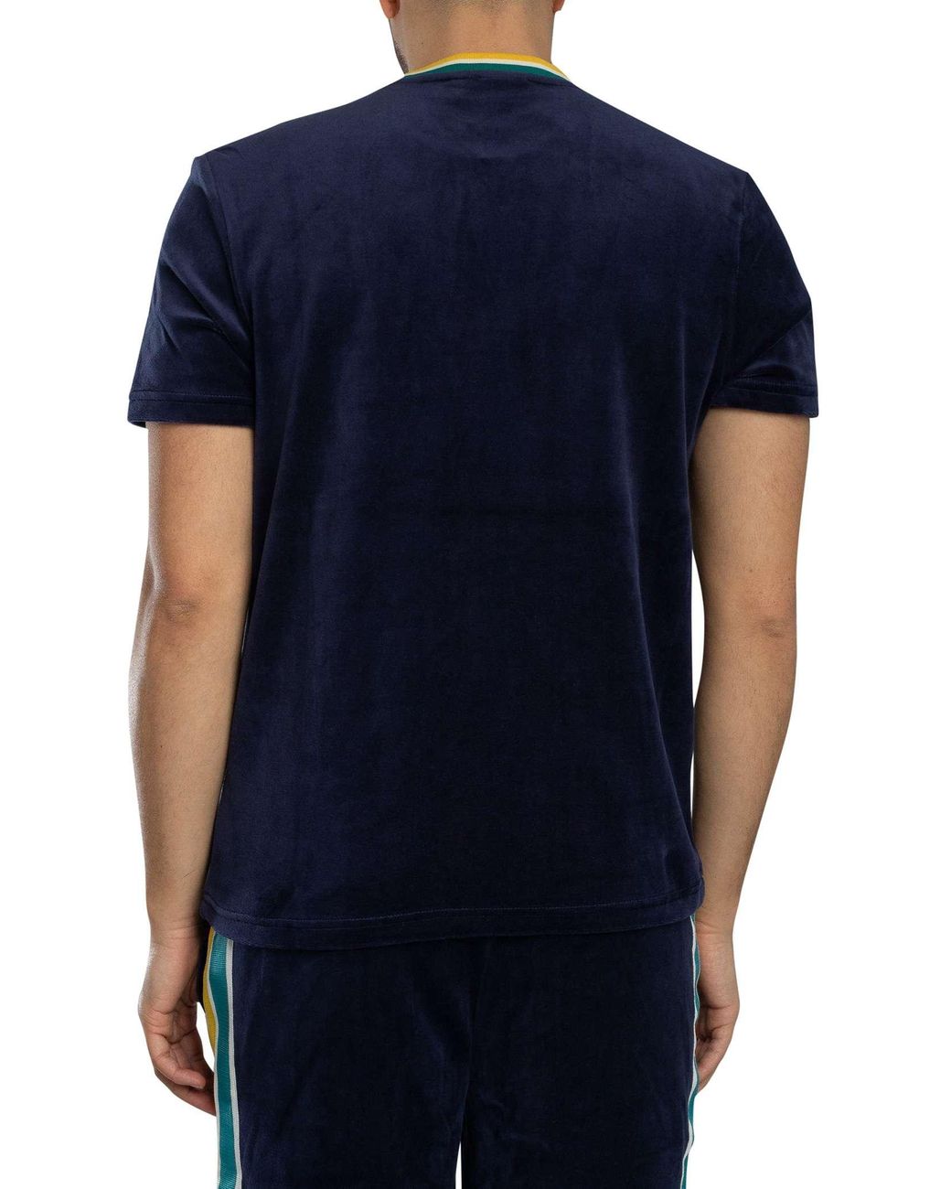 Sergio Tacchini Blue Monte Velour T-Shirt for men