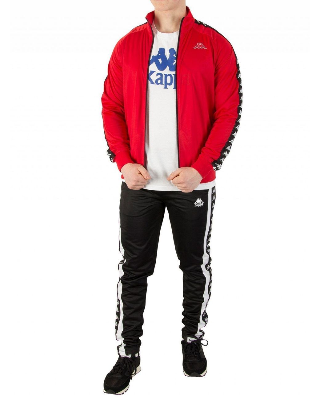 Kappa Men 222 Banda Anniston Jacket, Red/ Black/ White for Men | Lyst Canada