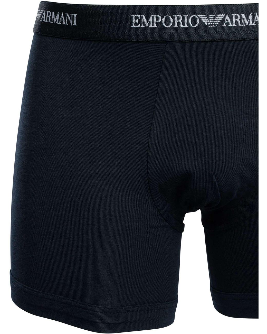 Emporio Armani Blue 3 Pack Stretch Boxer Briefs for men