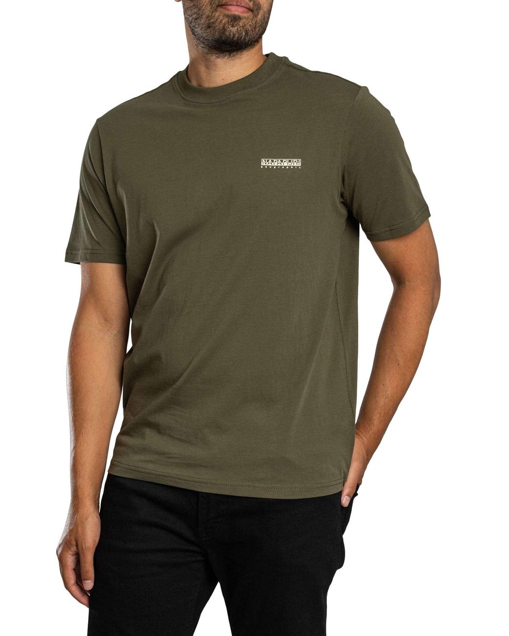 Napapijri Green Small Box T-Shirt for men