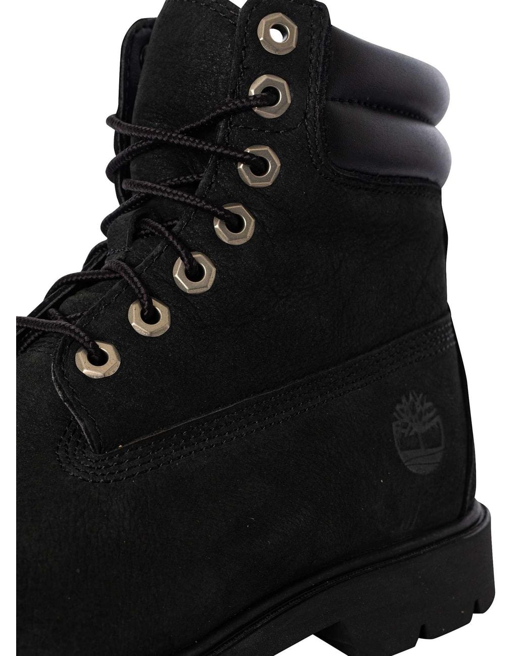 Timberland Black 6 Inch Basic Leather Boots for men