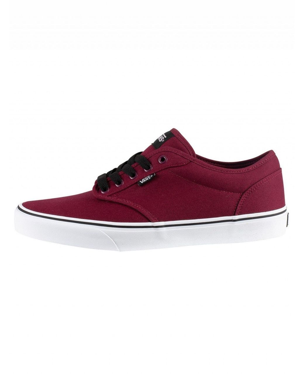 Vans Oxblood/white Atwood Canvas Trainers in Red for Men | Lyst