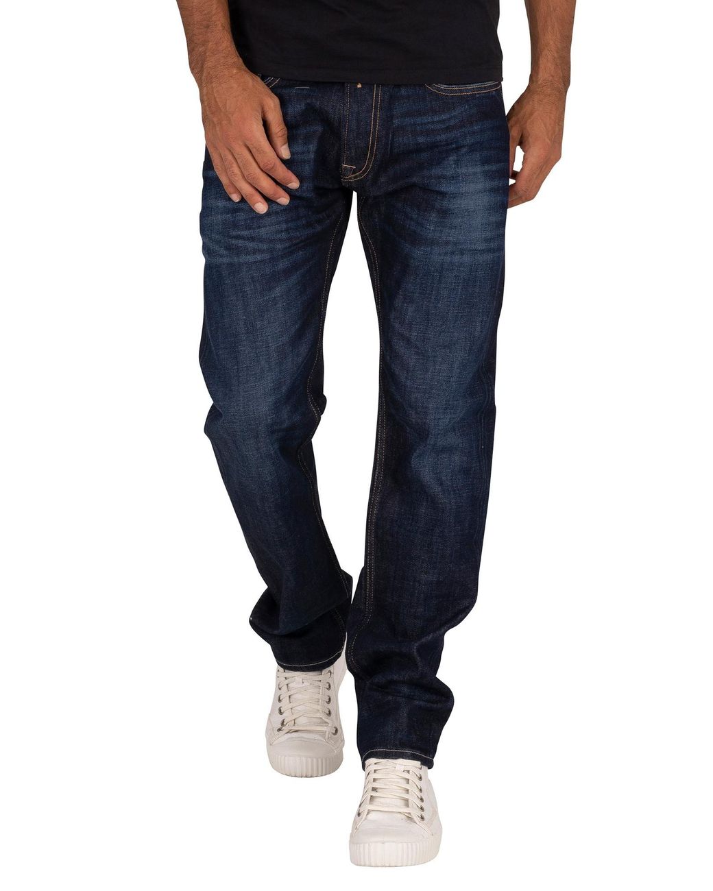Replay Denim Rocco Comfort Jeans in Indigo (Blue) for Men - Lyst