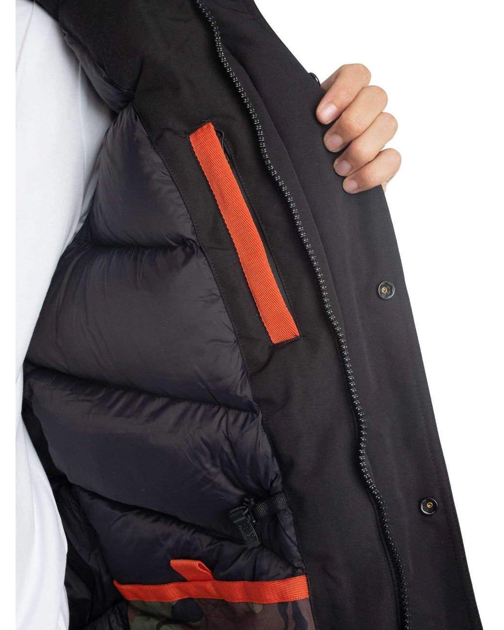 Superdry Black Everest Faux Fur Parka Jacket for men