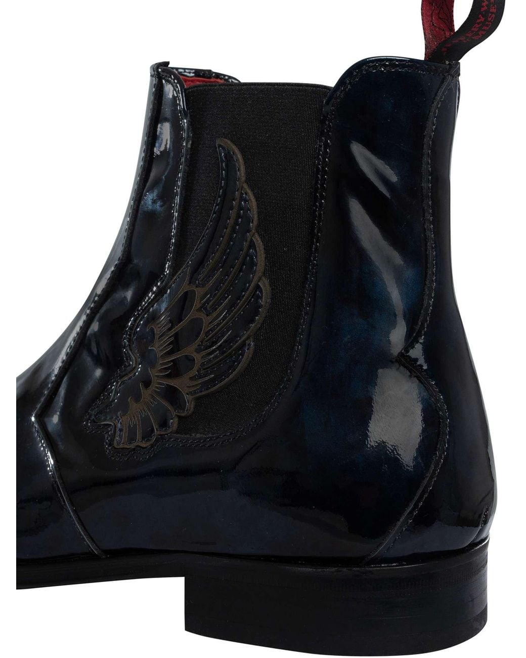 Jeffery West Blue Wings Leather Chelsea Boots for men