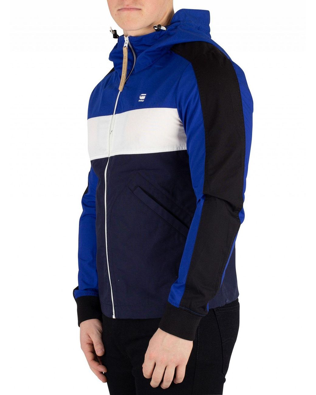 G-Star RAW Setscale Cb Hooded Jacket in Blue for Men | Lyst Canada