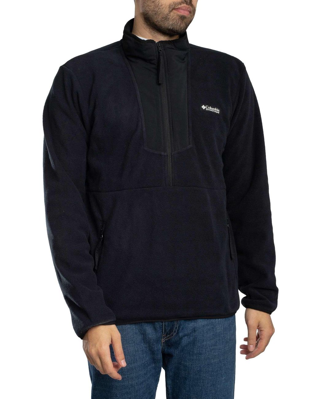 Columbia Blue Sequoia Grove Half Zip Fleece for men