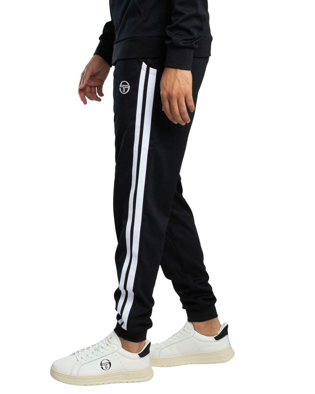 Sergio Tacchini Black Damarindo Track Joggers for men