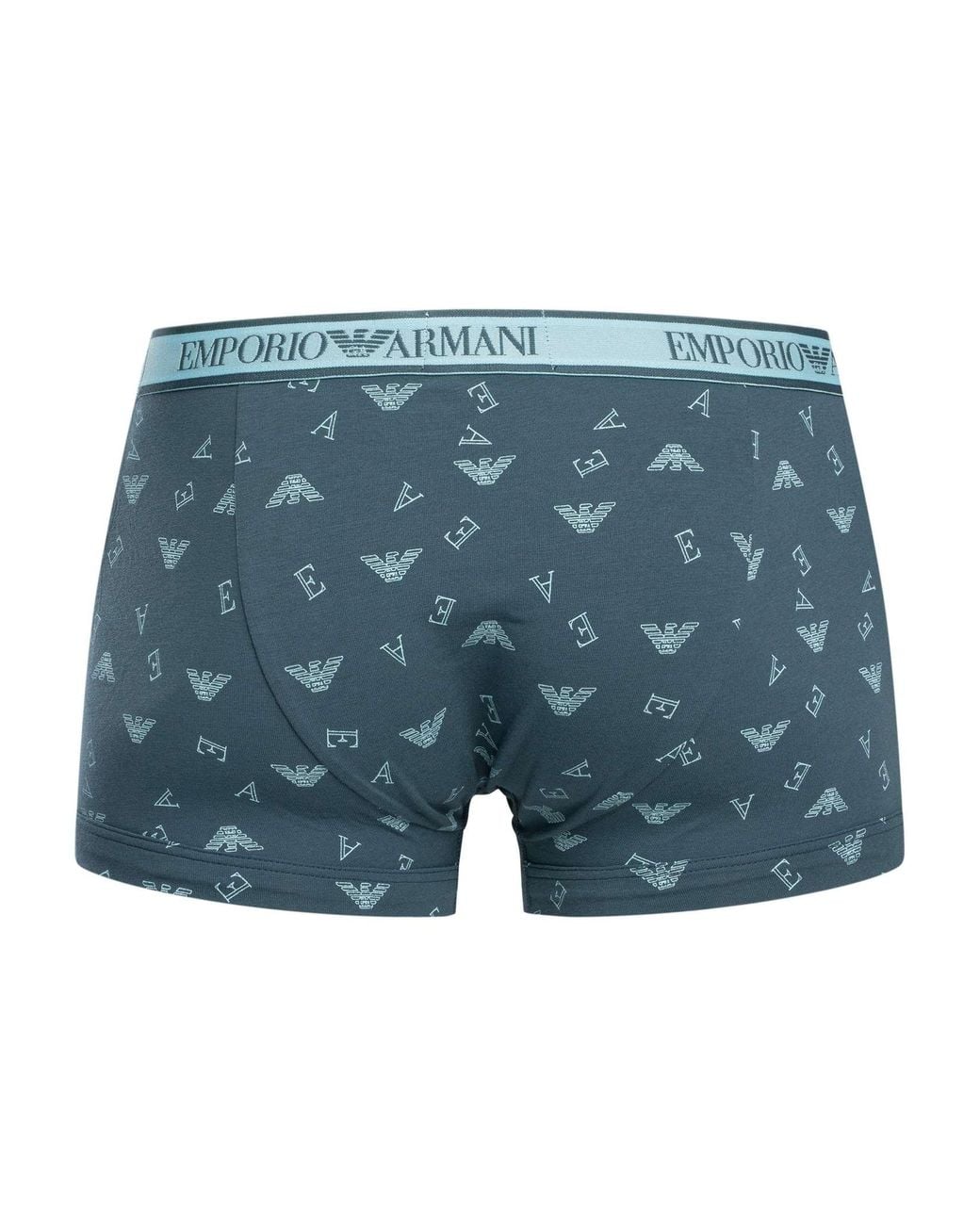 Emporio Armani Blue 3 Pack Trunks for men