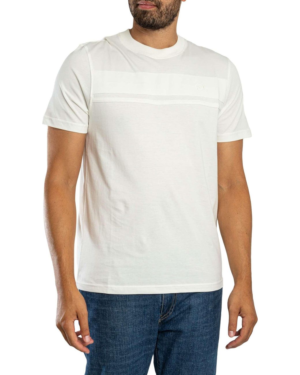Sergio Tacchini White Tonal Dama T-Shirt for men