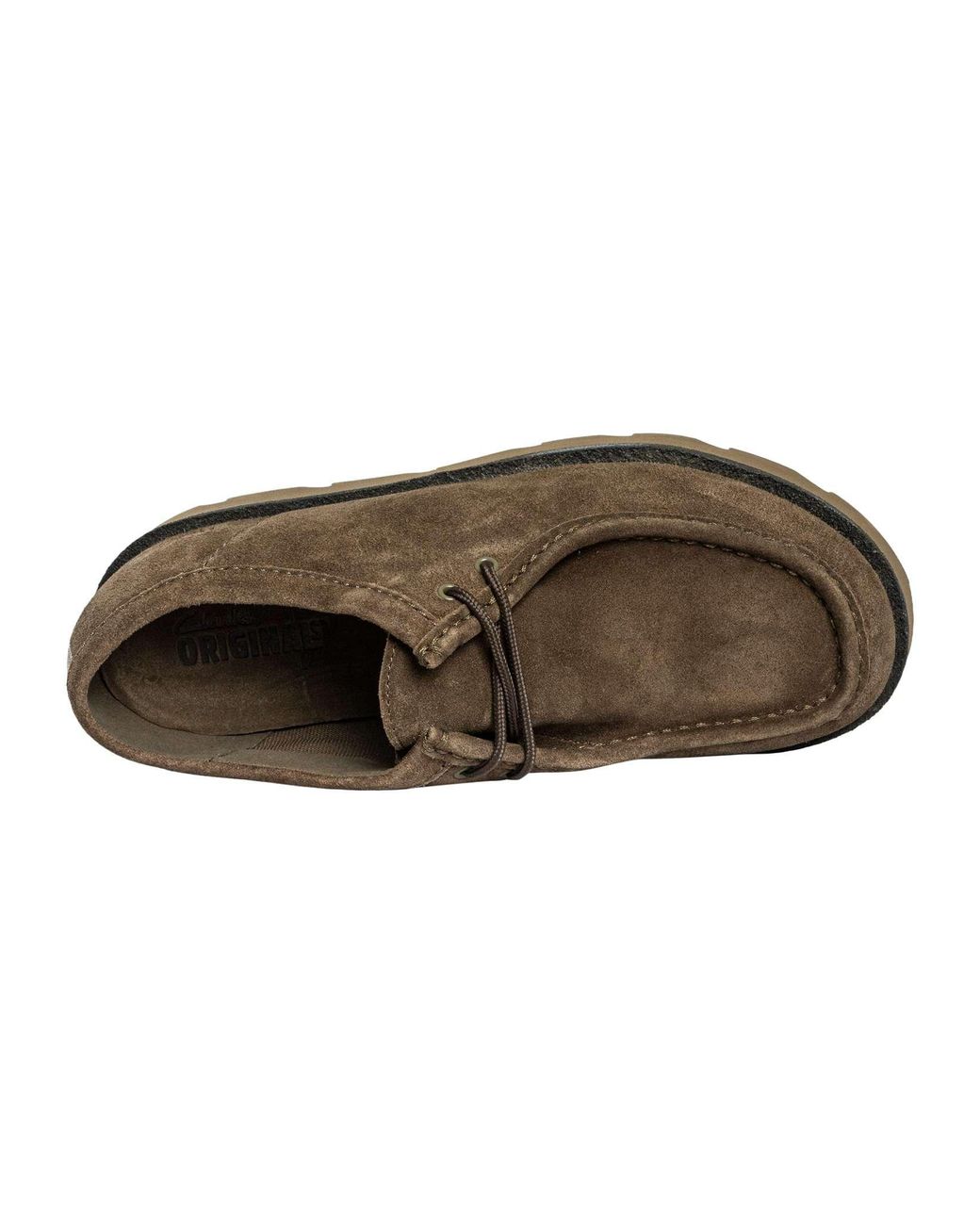 Clarks Brown Meare Walla Suede Shoes for men