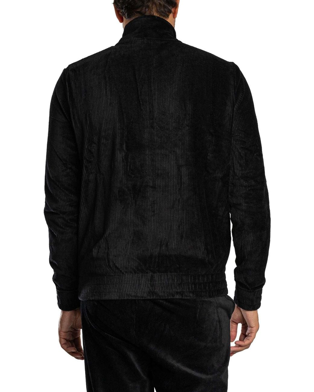 Fila Black Walter Corduroy Track Jacket for men