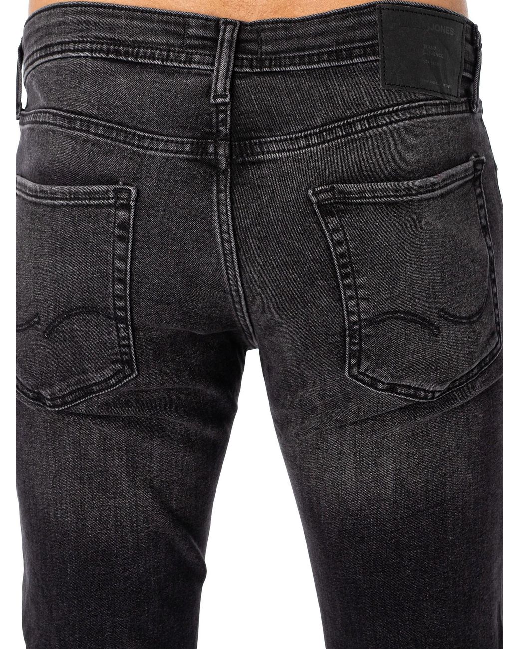 Jack & Jones Black Glenn Original 817 Slim Jeans for men