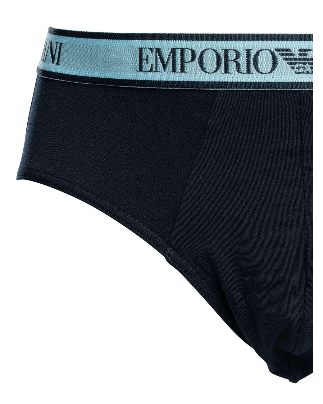 Emporio Armani Blue 3 Pack Briefs for men