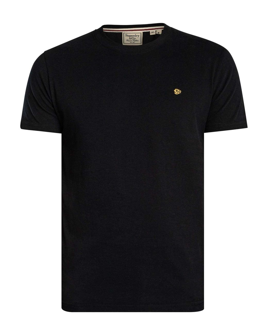 Superdry Black Essential Sdc0 Logo Emb T-Shirt for men