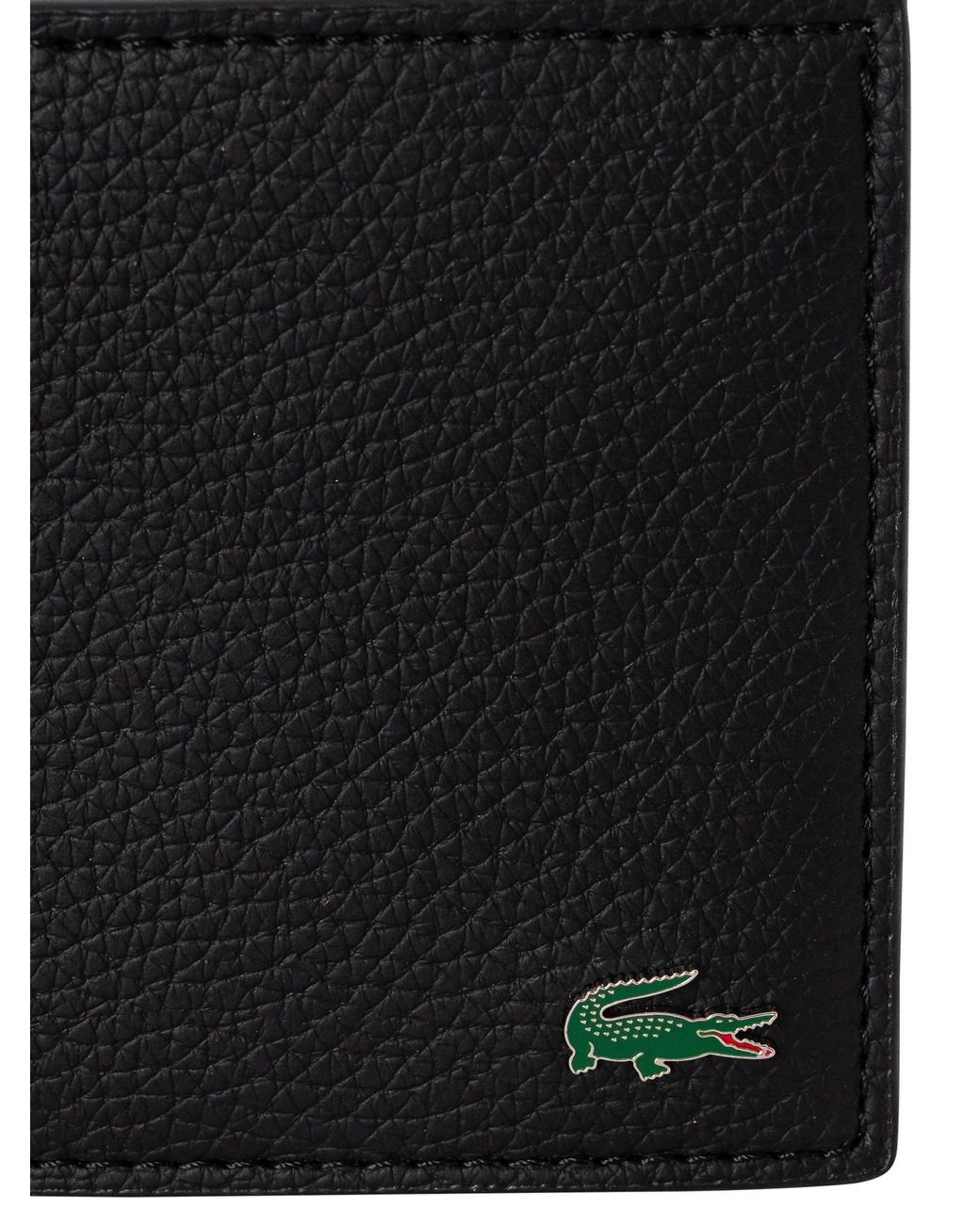 Lacoste Black Billfold Wallet for men