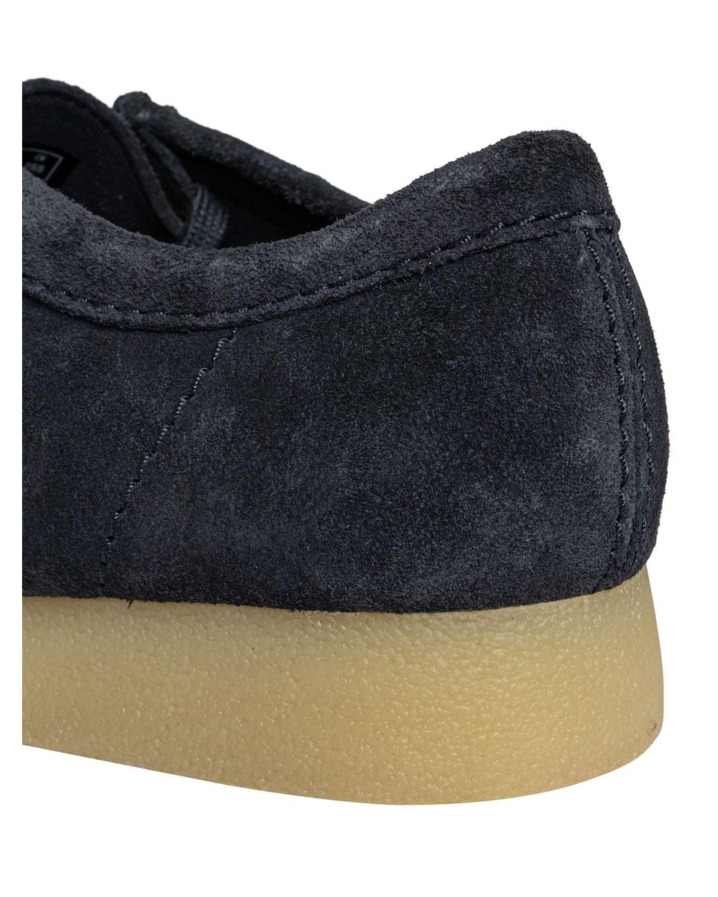 Clarks Blue Wallabee Evo Suede Shoes for men