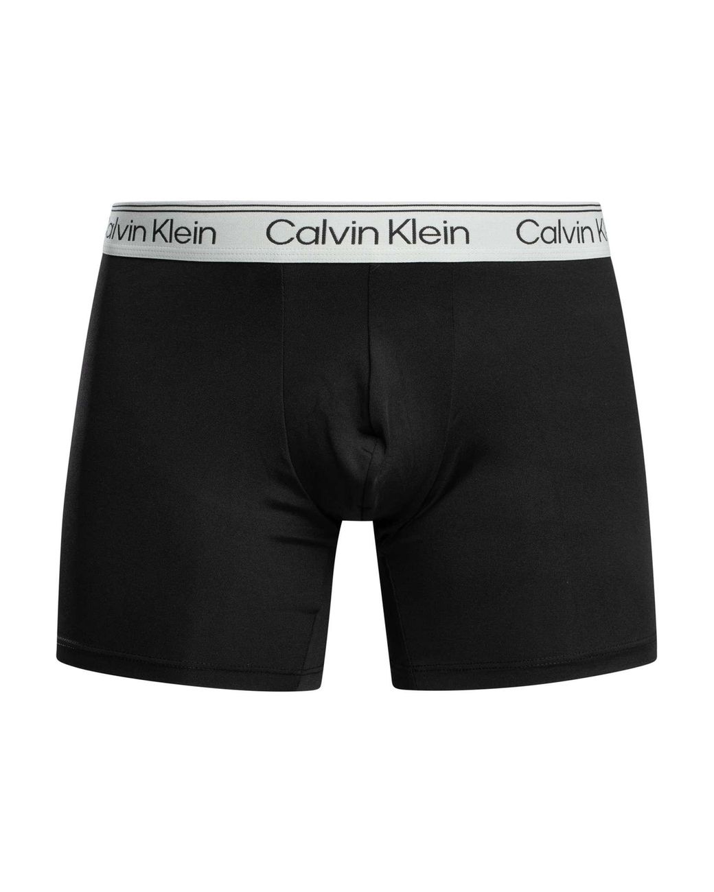 Calvin Klein Black 3 Pack Microfiber Stretch Boxer Briefs for men