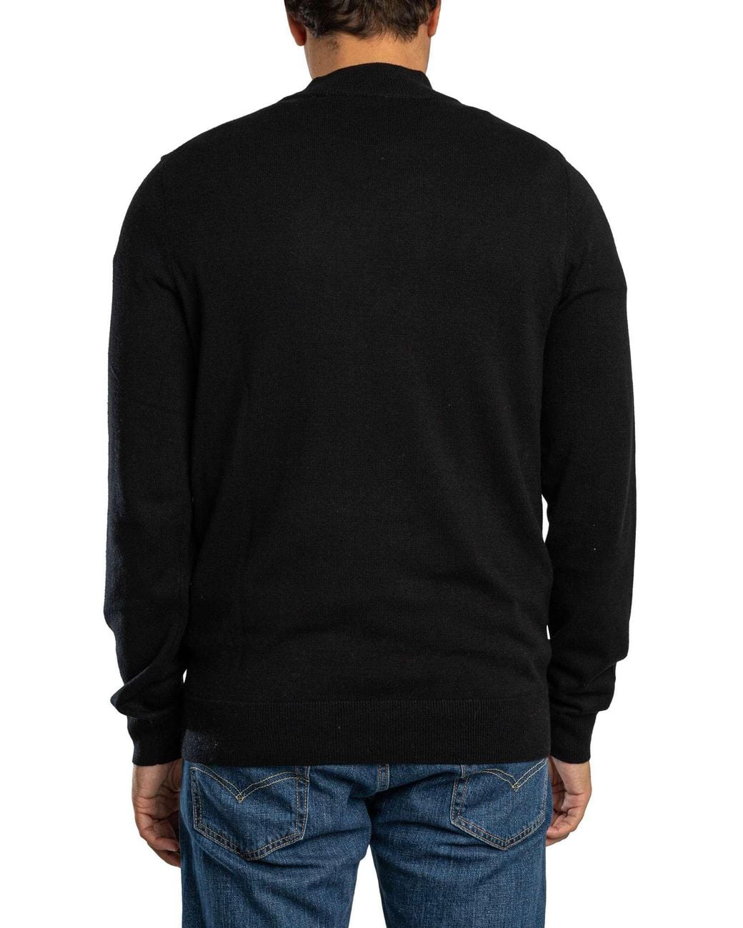 Lyle & Scott Black Knitted Turtle Neck Knit for men