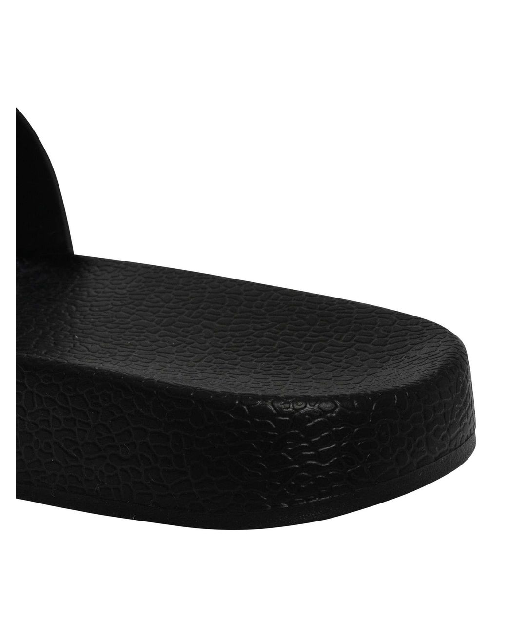 Superdry Black Premium Graphic Pool Sliders for men