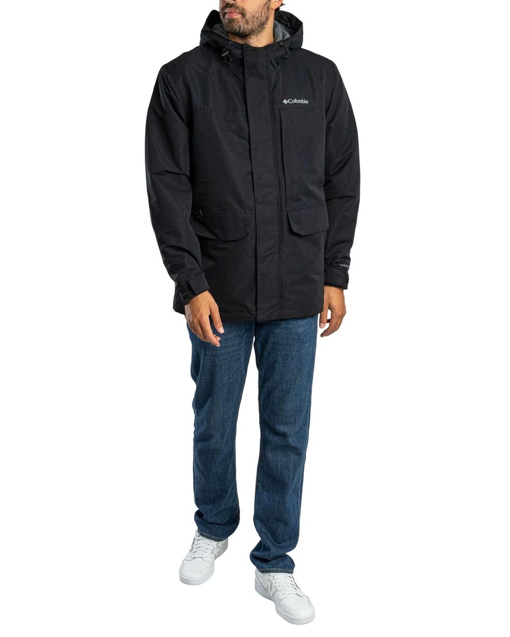 Columbia Black Landroamer Waterproof Fleece Lined Jacket for men