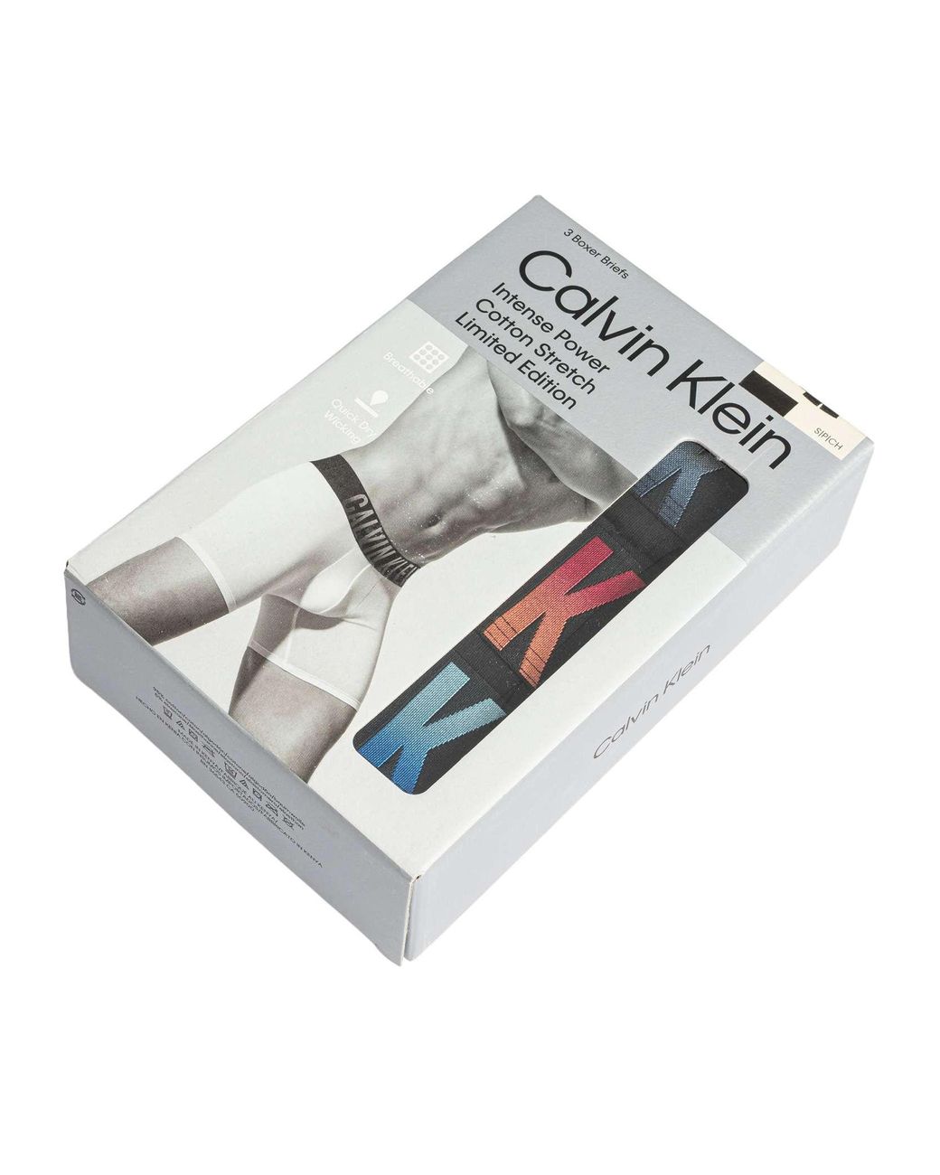 Calvin Klein Black 3 Pack Intense Power Boxer Briefs for men