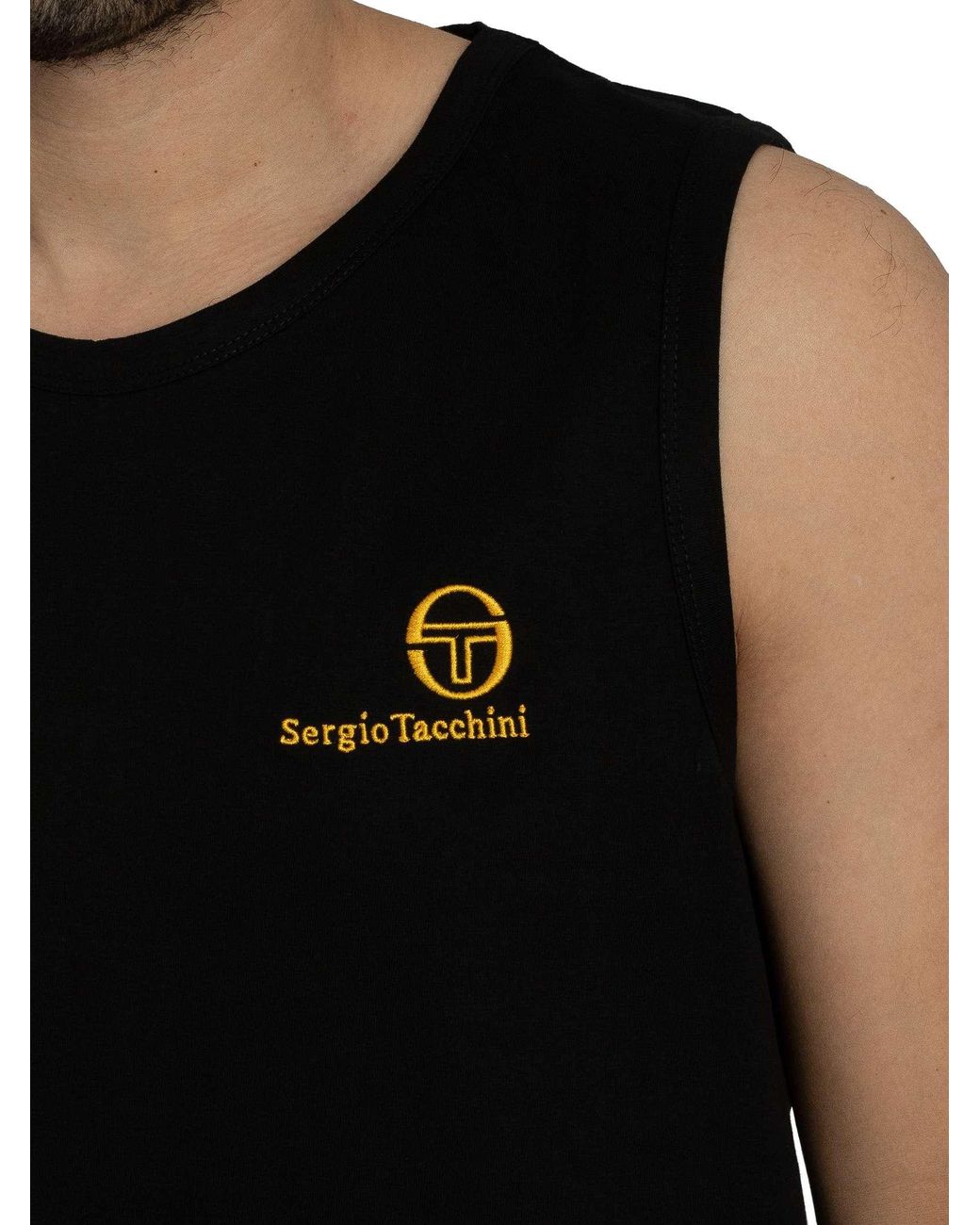 Sergio Tacchini Black Sawyer Vest for men