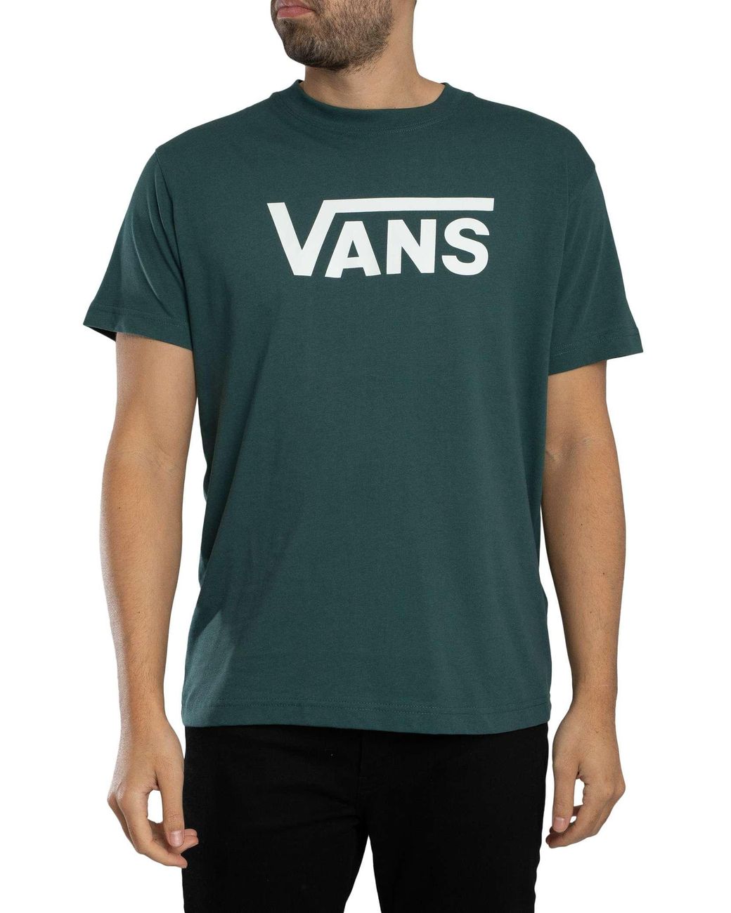 Vans Green Classic Logo T-Shirt for men