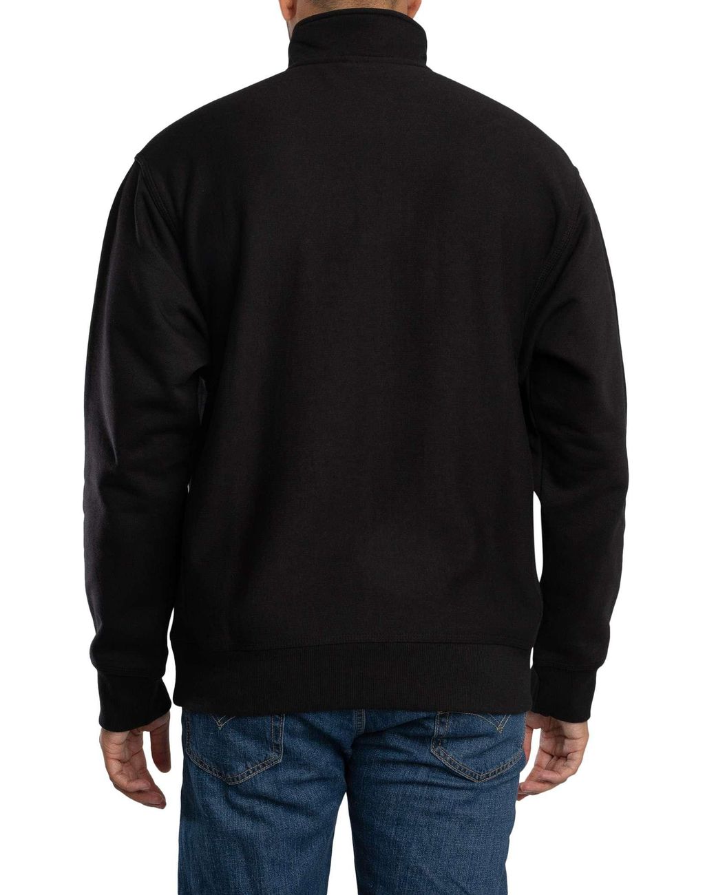 Carhartt Black Half Zip American Script Zip Sweatshirt for men