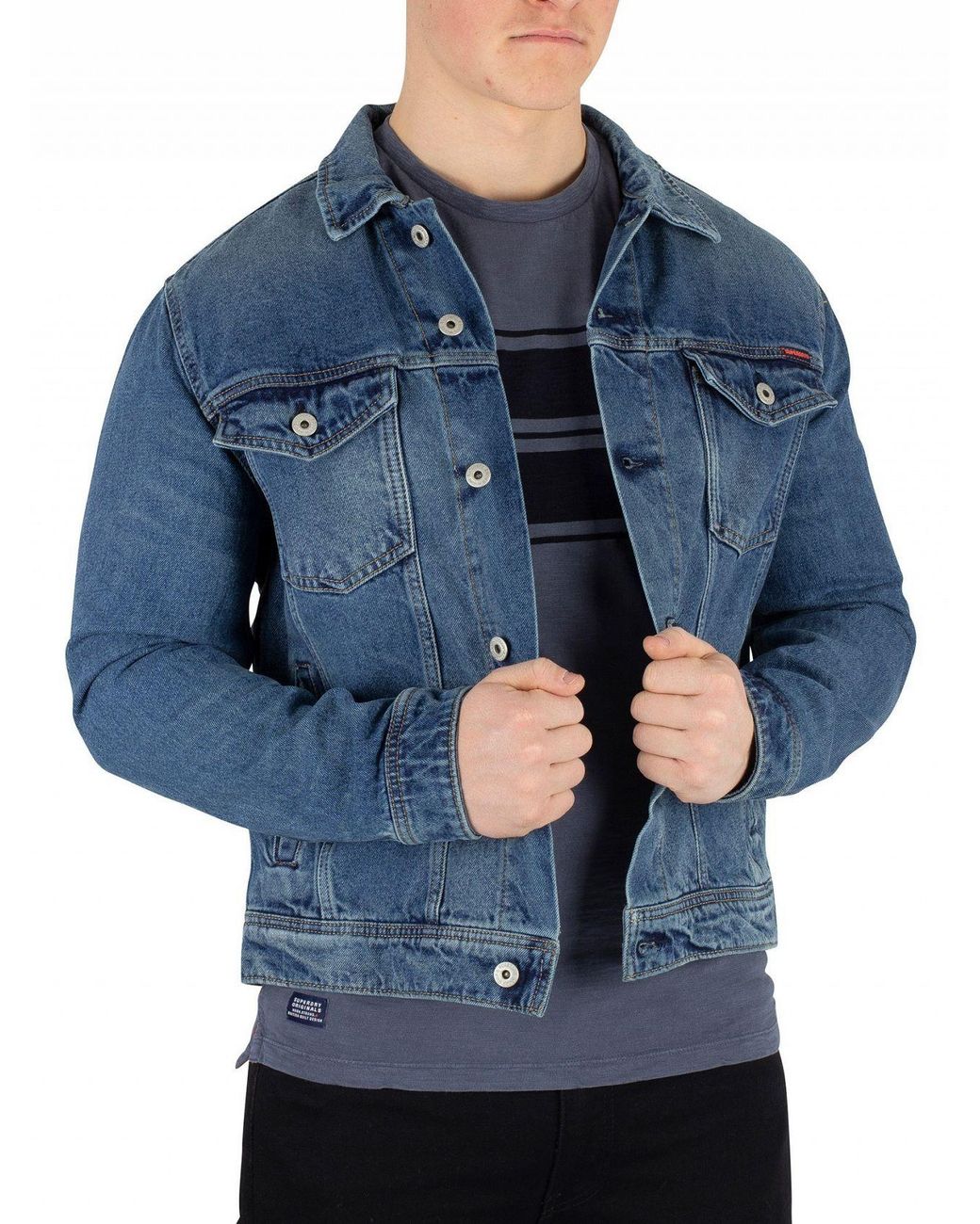 Highwayman Trucker Jacket, Blue 