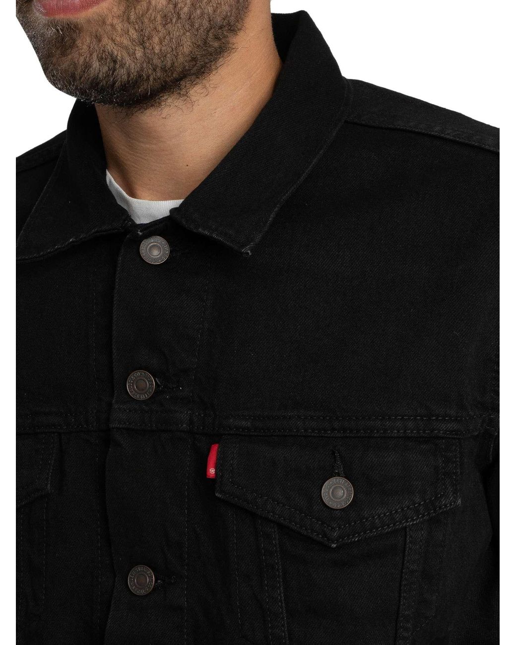 Levi's Black Denim Trucker Jacket for men
