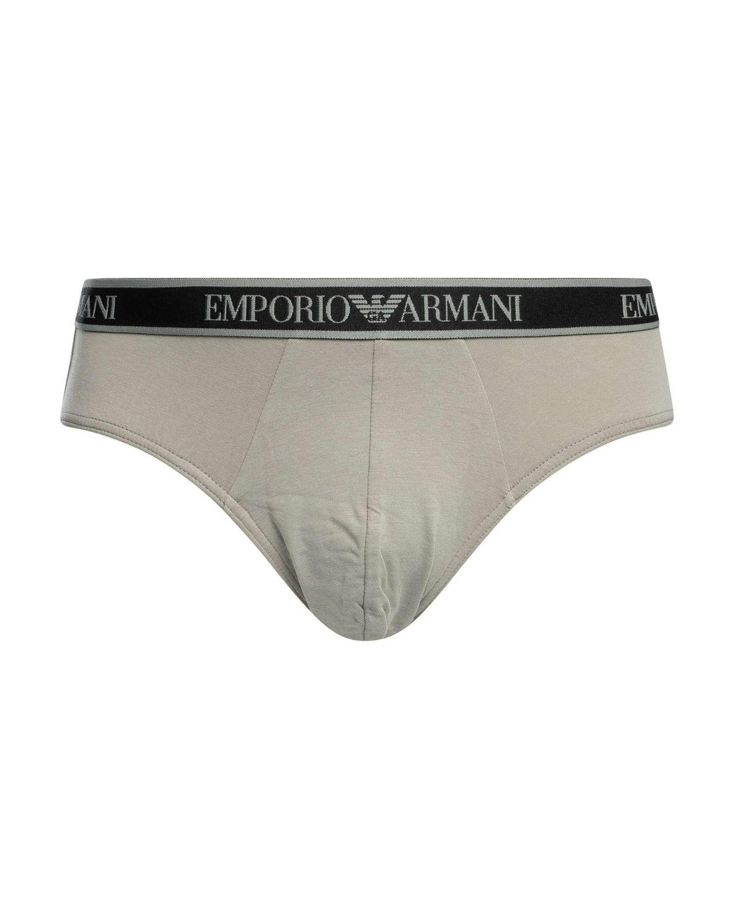 Emporio Armani Gray 3 Pack Briefs for men