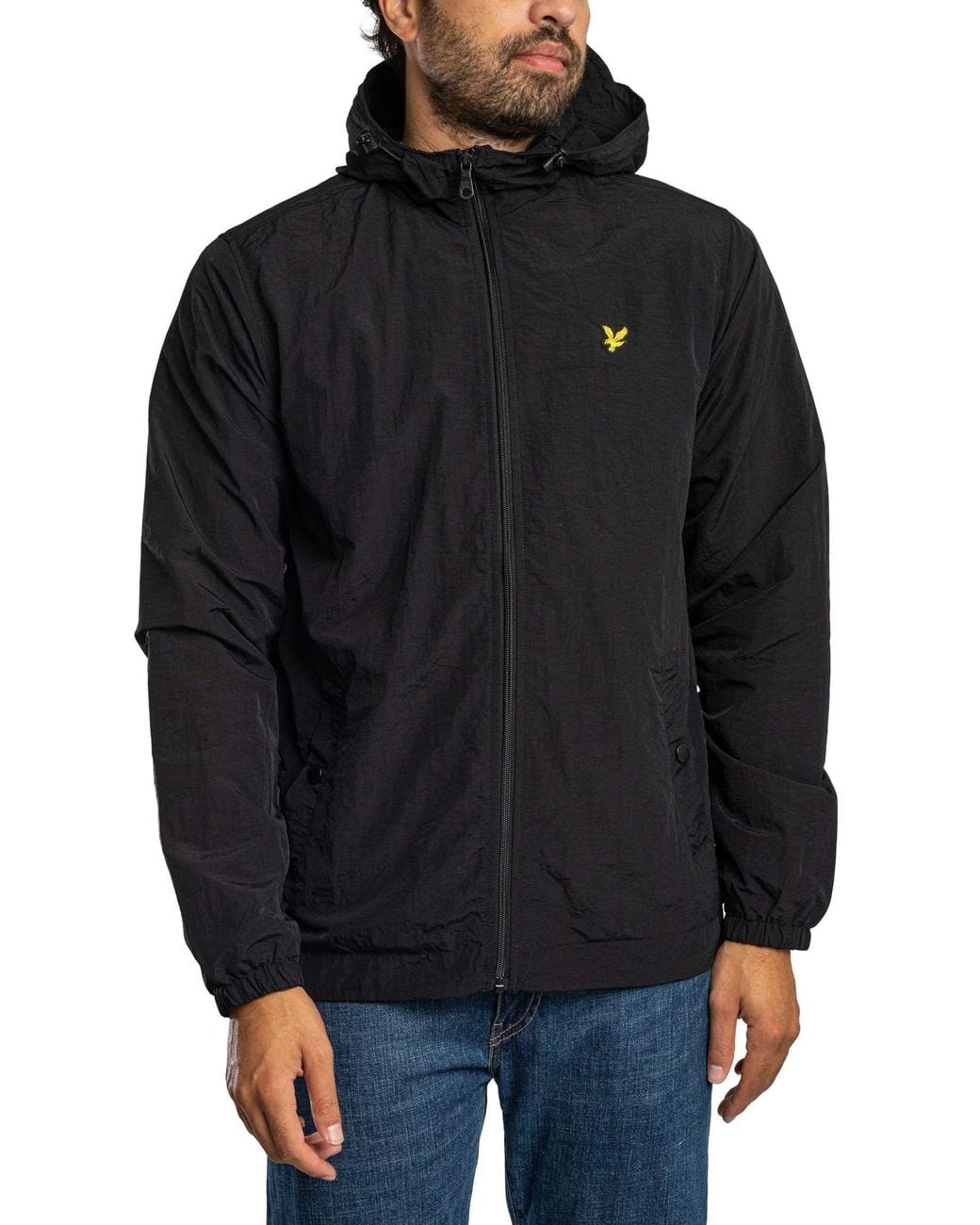 Lyle & Scott Black Zip Through Jacket for men