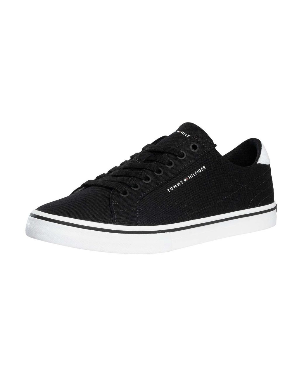Tommy Hilfiger Black Core Long Lace Trainers for men