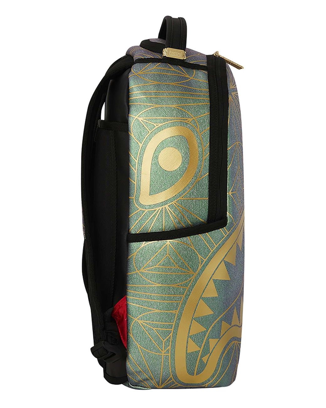 Sprayground Green 20l Foundation Crystal Iridescent Shark Backpack for men