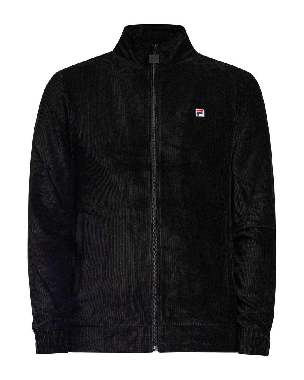 Fila Black Walter Corduroy Track Jacket for men