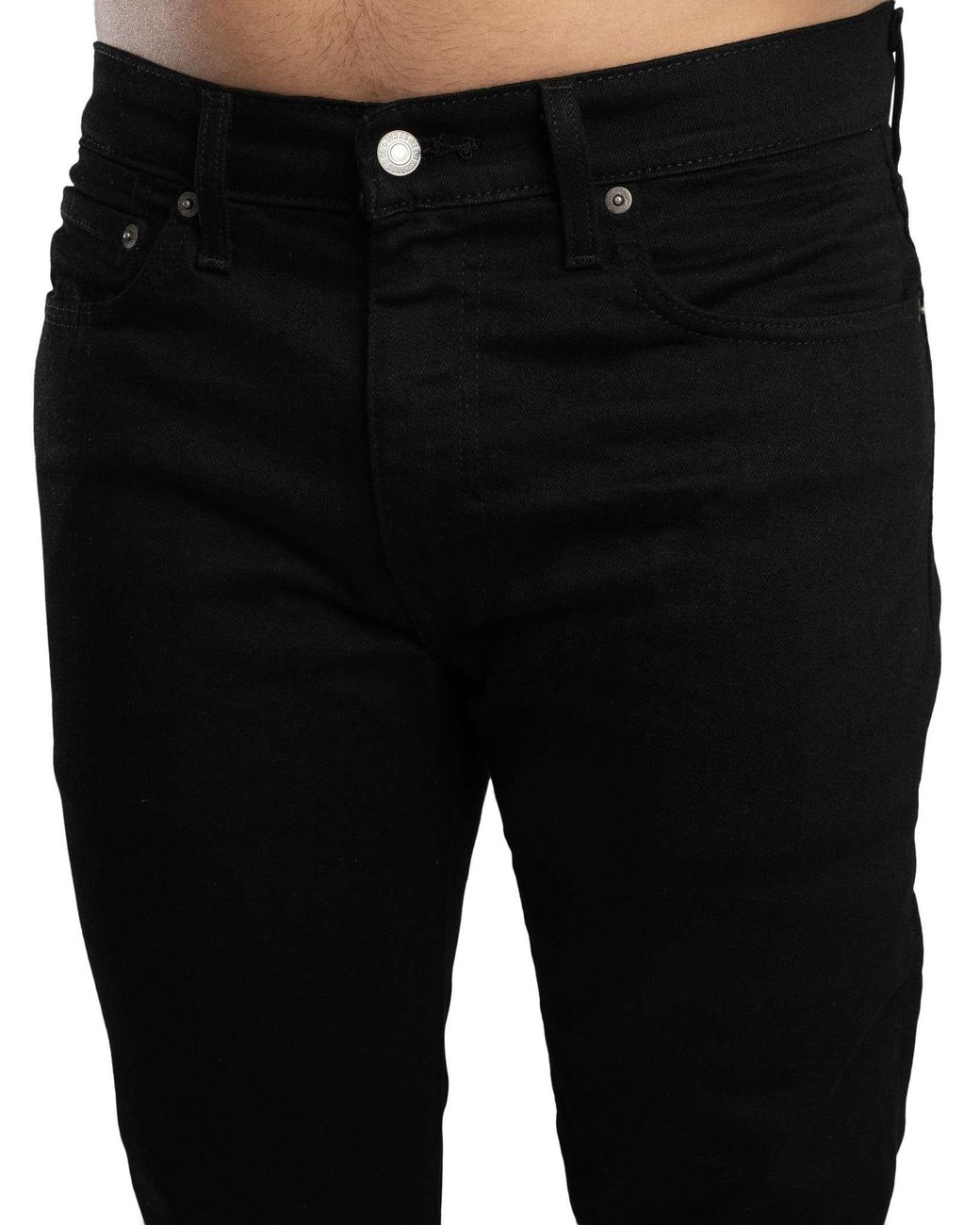 Levi's Black 502 Regular Taper Jeans for men