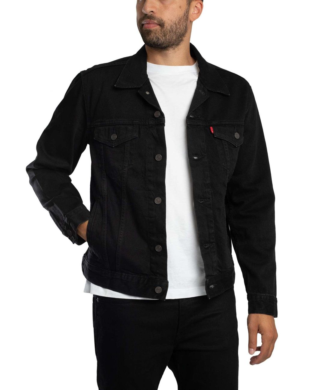 Levi's Black Denim Trucker Jacket for men
