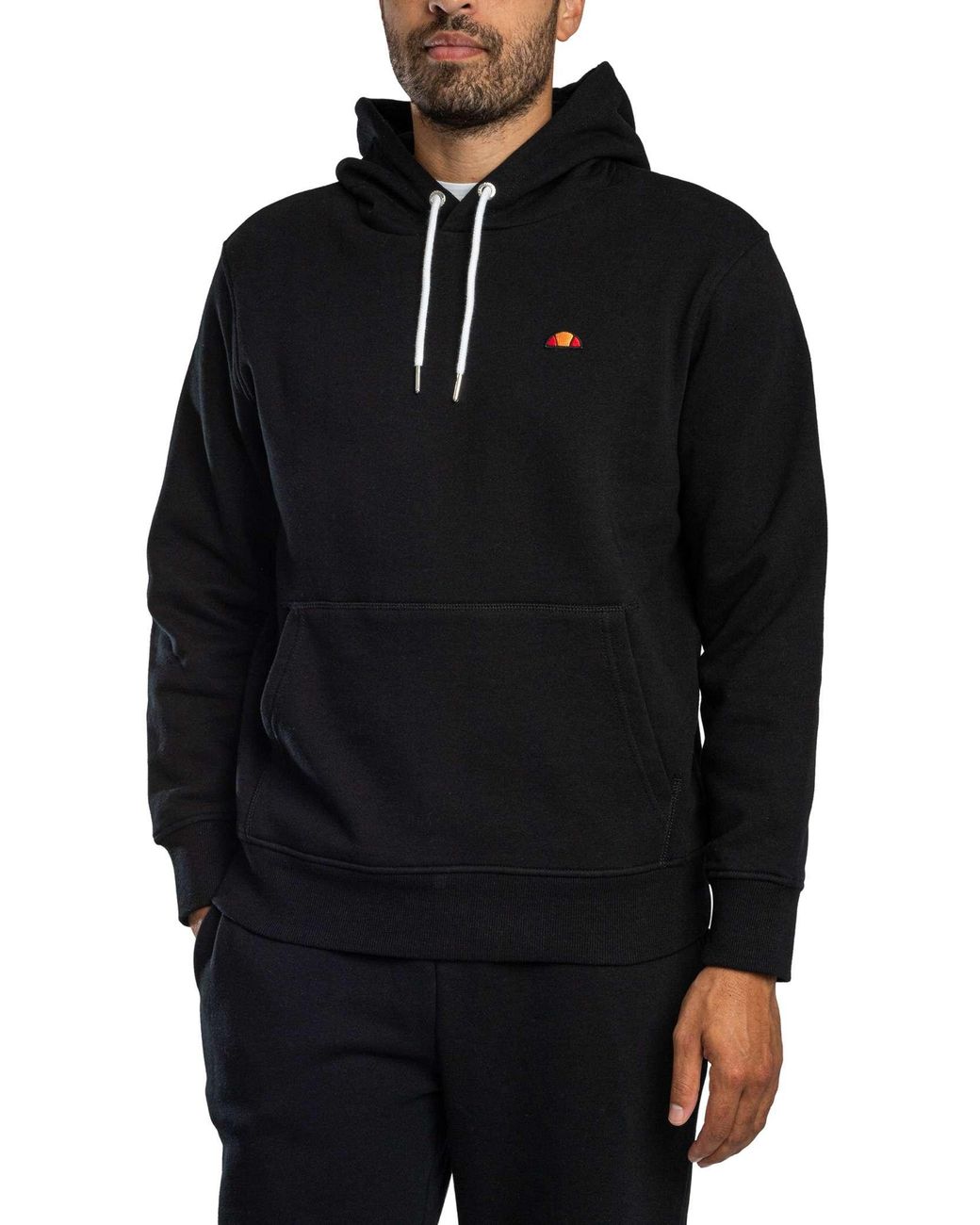 Ellesse Black Traccota 2 Pullover Hood Tracksuit for men
