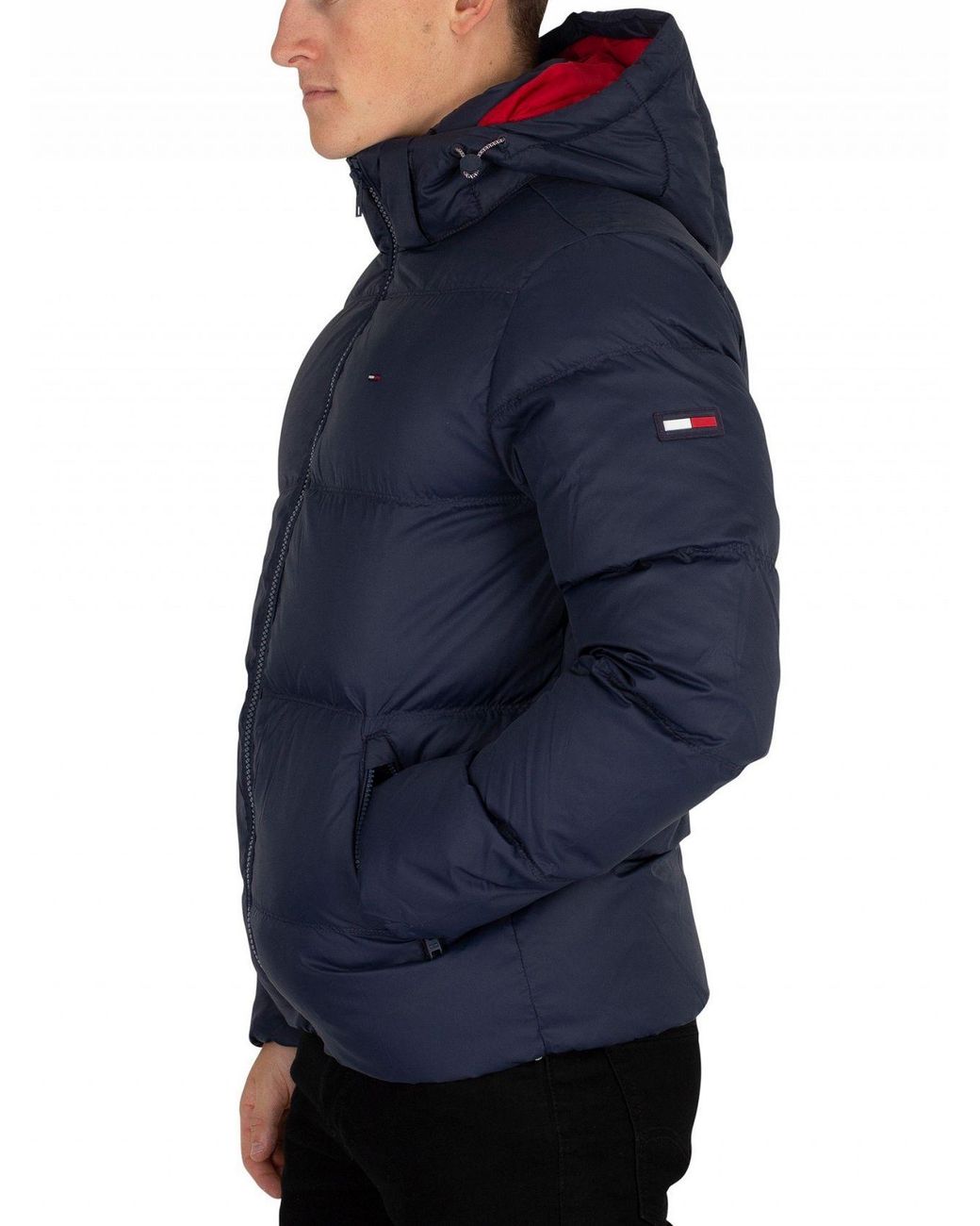 Tommy Hilfiger Black Iris Navy Essential Down Jacket for Men | Lyst Canada