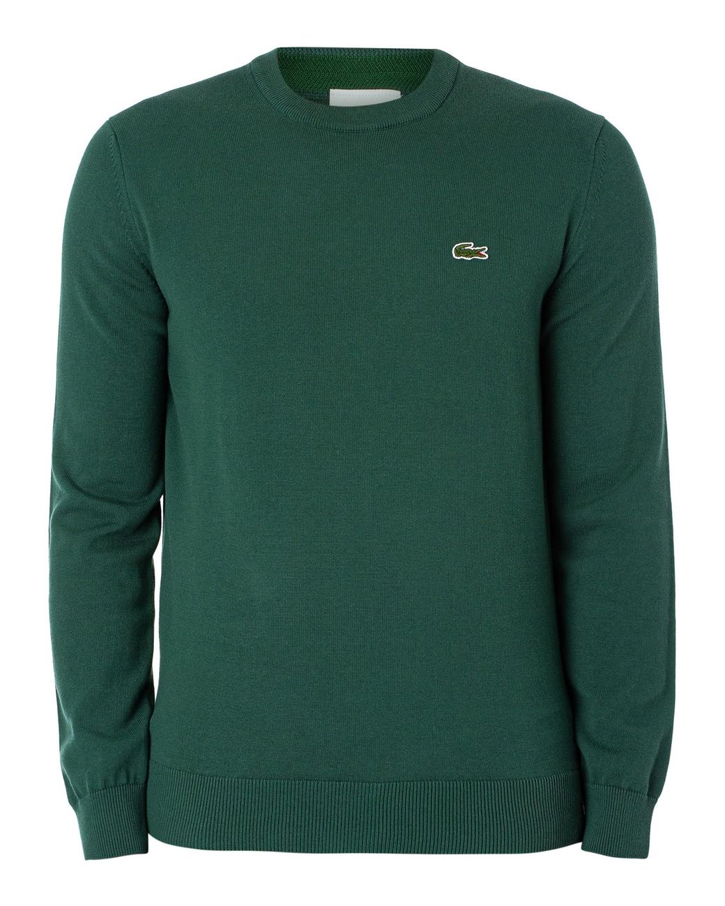 Lacoste Green Organic Cotton Crew Neck Knit for men