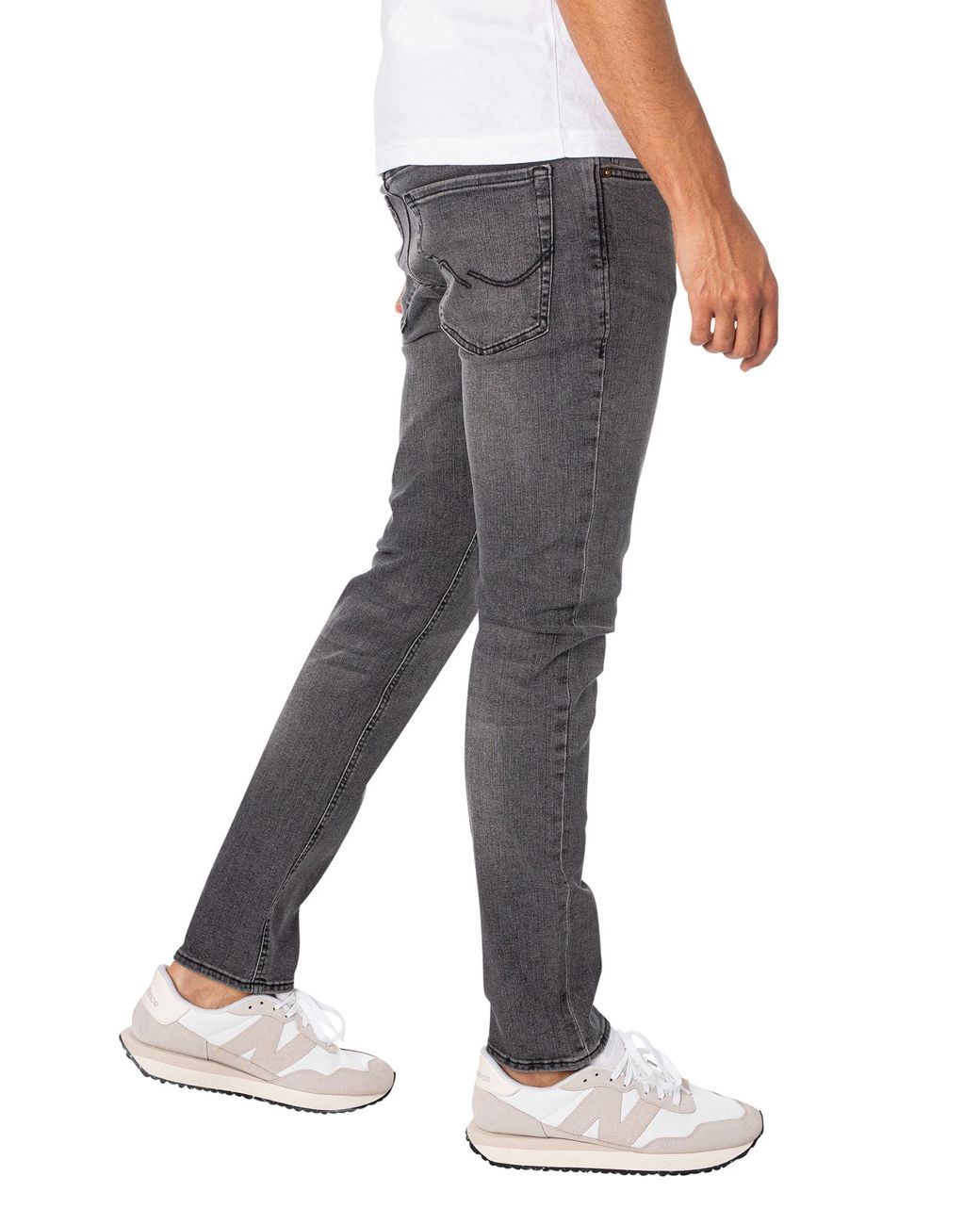 Jack & Jones Gray Glenn Original 349 Slim Jeans for men