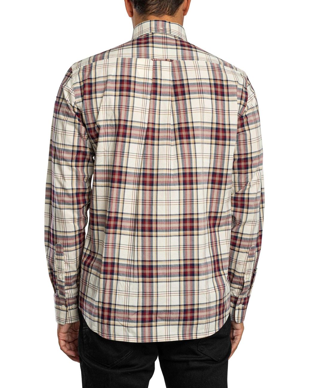 Gant Gray Regular Poplin Check Shirt for men