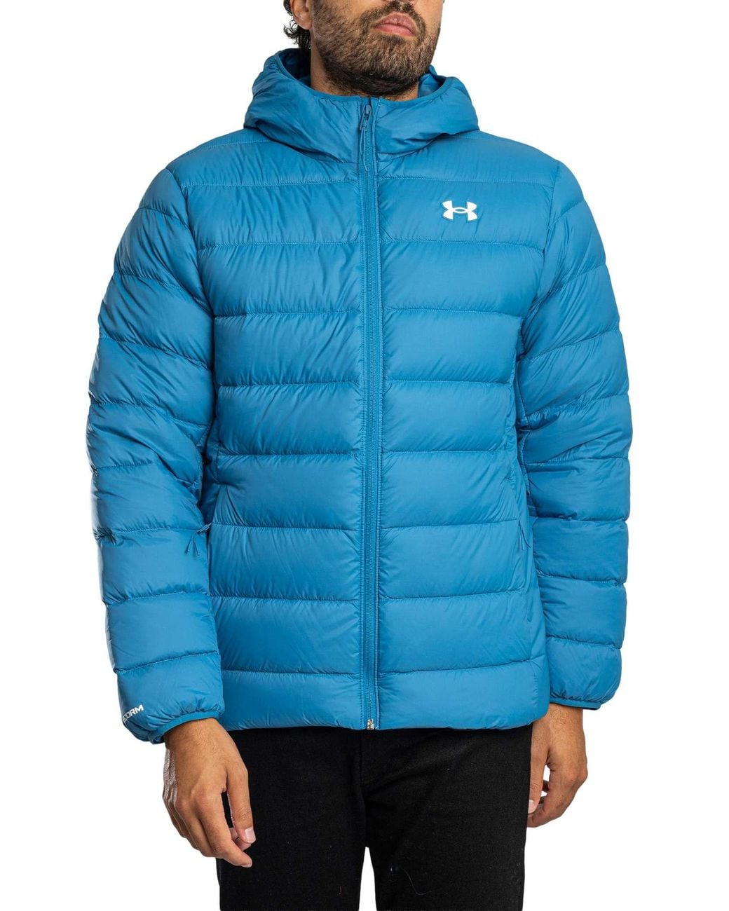 Under Armour Blue Legend Down Hooded Jacket for men