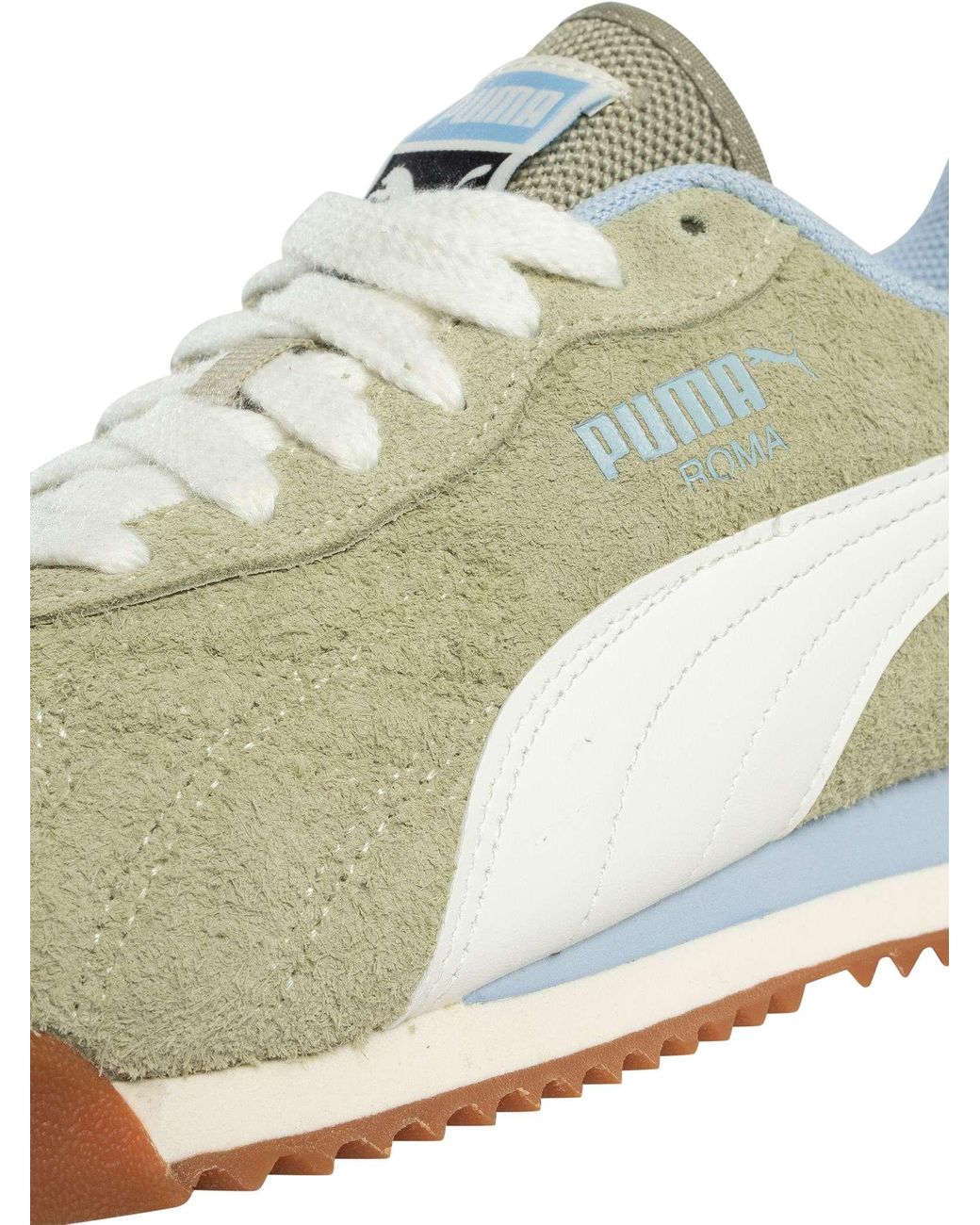PUMA White Roma Anniversario Suede Trainers for men