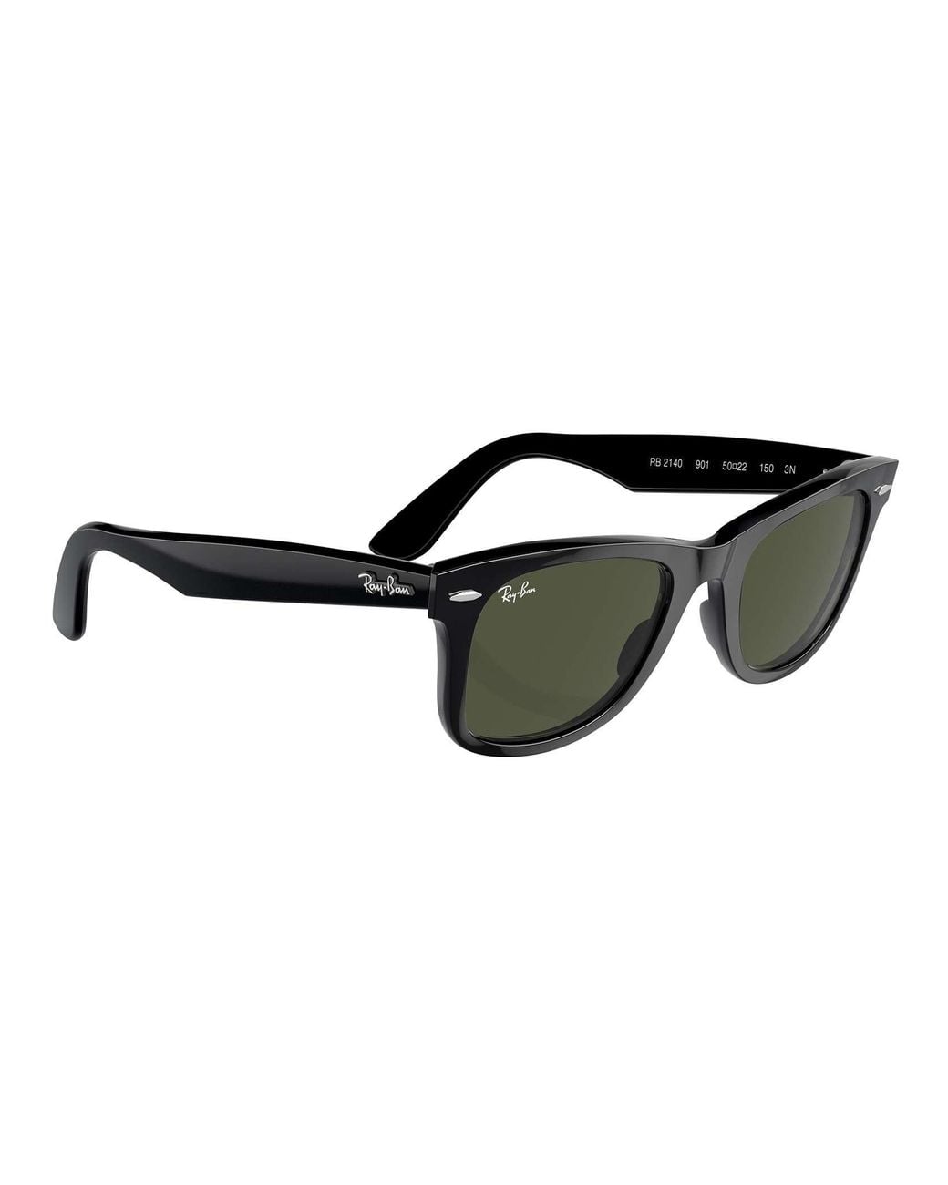 Ray-Ban Black Original Wayfarer Classic Wide Sunglasses for men