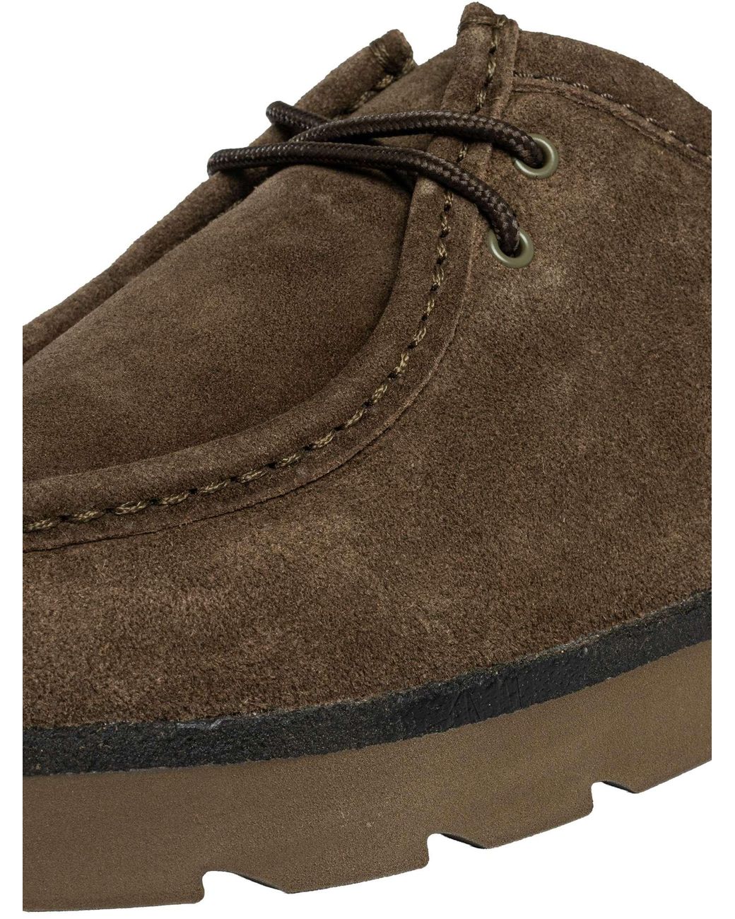 Clarks Brown Meare Walla Suede Shoes for men
